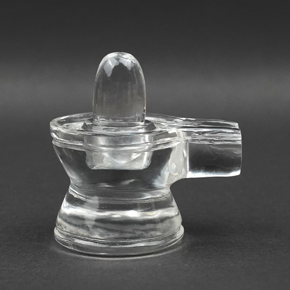 Sphatik Lingam With Sphatik Yoni Base - 98 gms