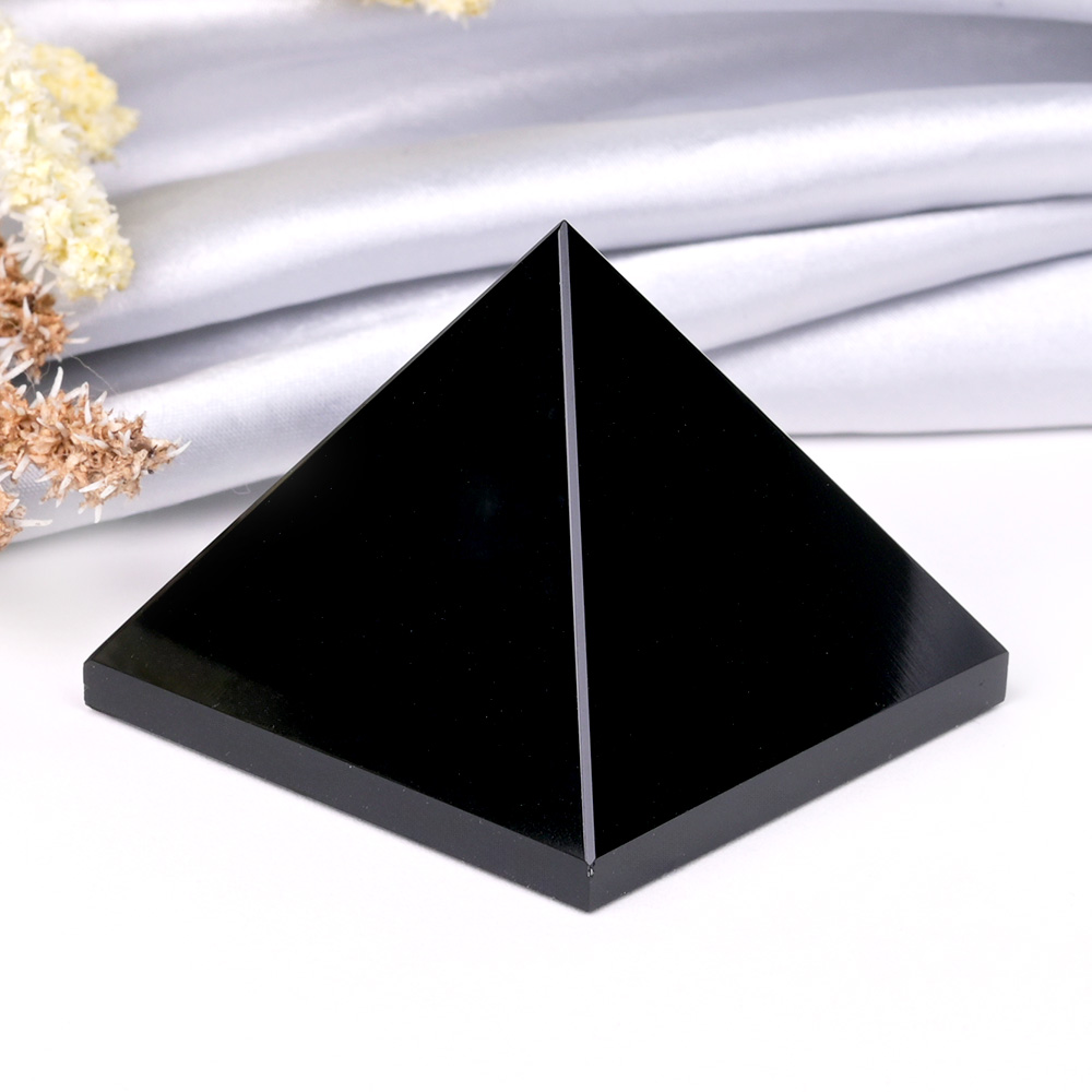 Black Jade Pyramid (100 to 110 gms) - One Piece