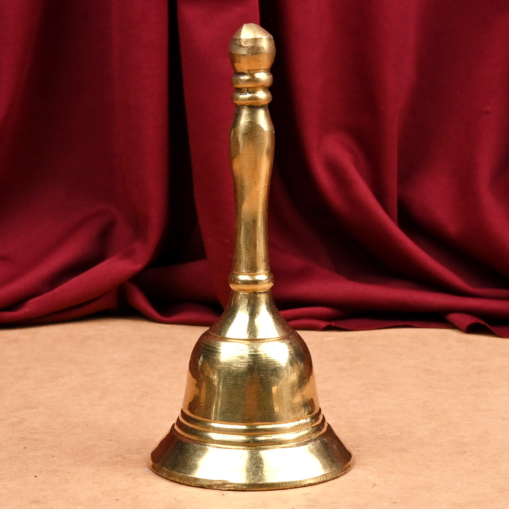 Buy Brass Puja Ghanti Hand Bell from Rudra Centre (Rudraksha Ratna) at reasonable prices.