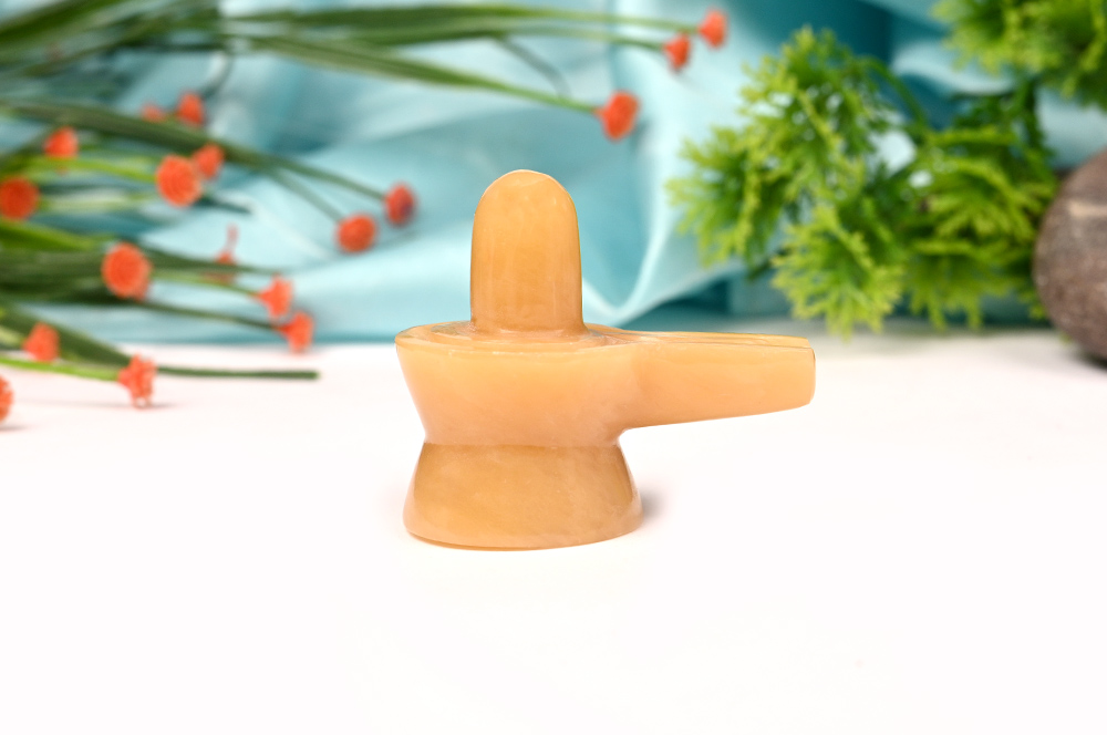 Yellow Jade Shivling - 56 gms