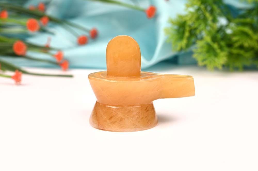 Yellow Jade Shivling - 51 gms