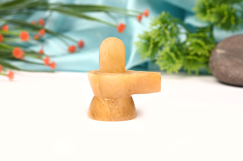 Yellow Jade Shivling - 53 gms