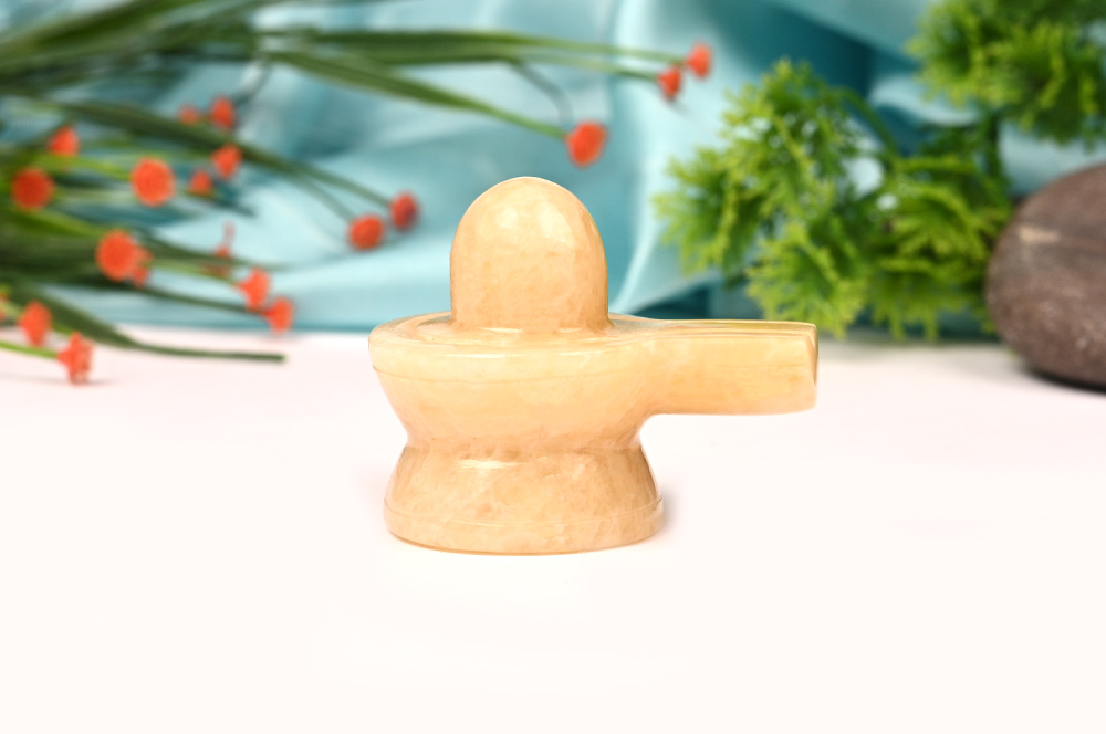 Shivlinga in Yellow Jade