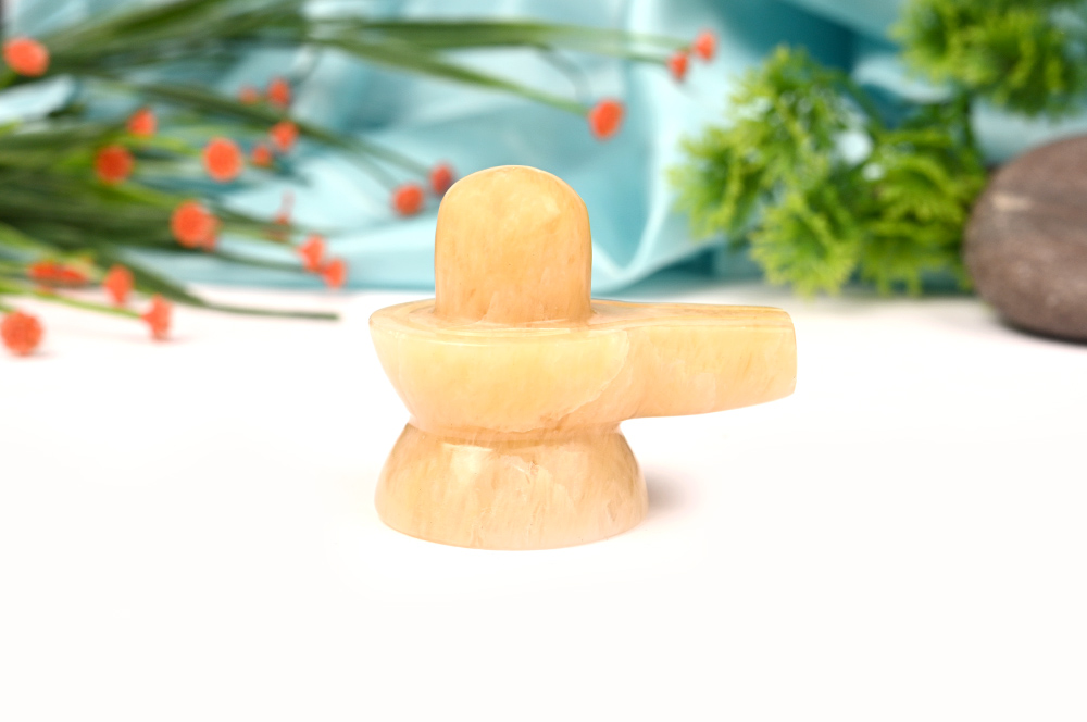 Shivlinga in Yellow Jade