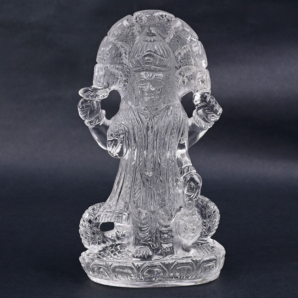 Anant Vishnu Sphatik Idol - 724 gms