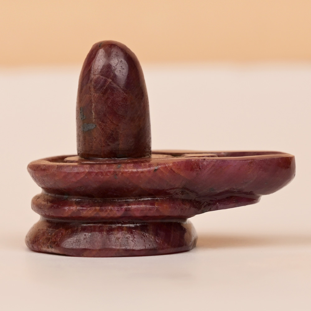 Natural Ruby Shivling - 196.55 Carats