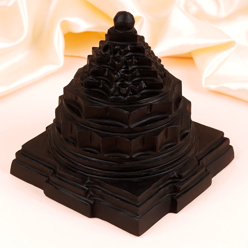 Shaligram Meru Shree Yantra - 748 gms