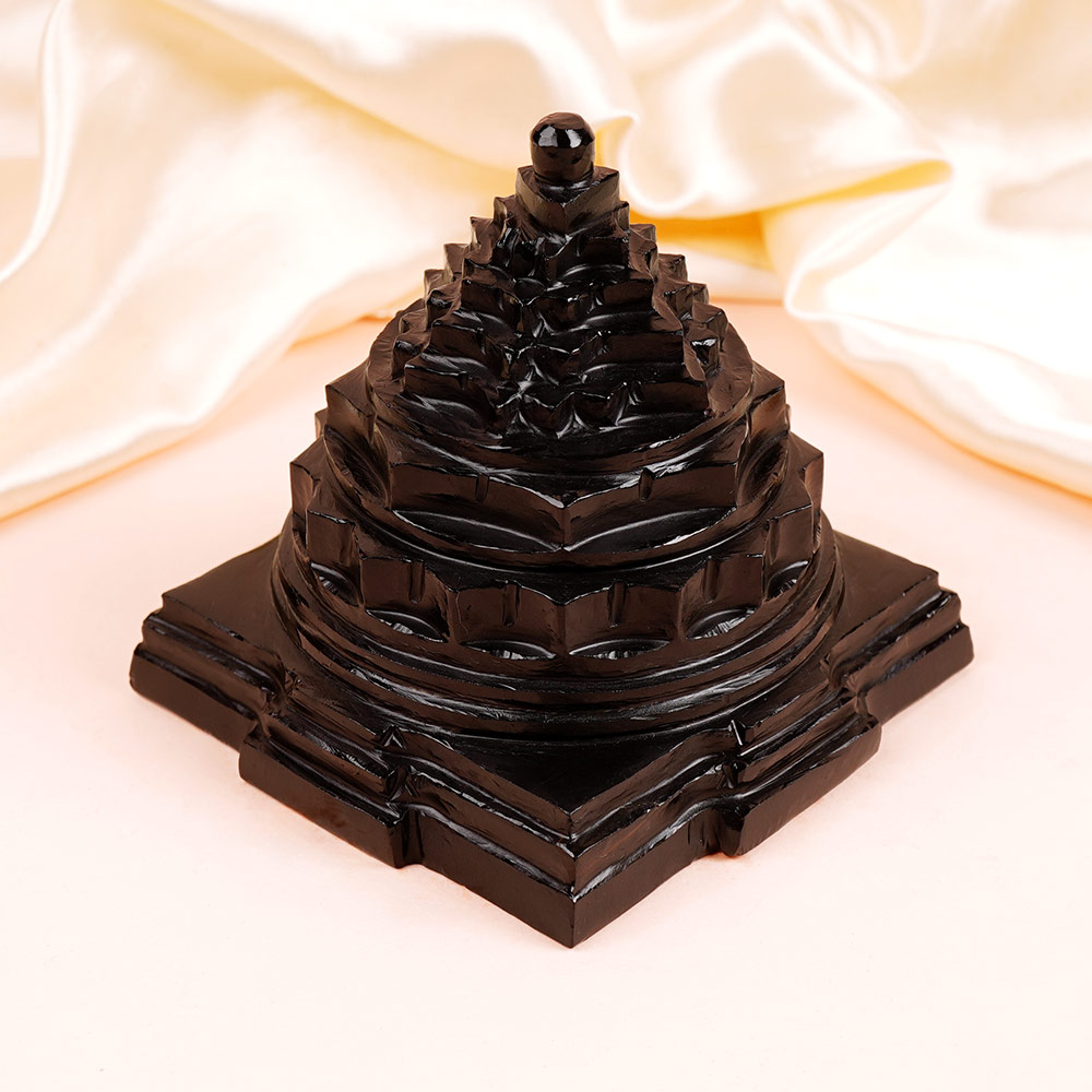 Shaligram Meru Shree Yantra - 796 gms