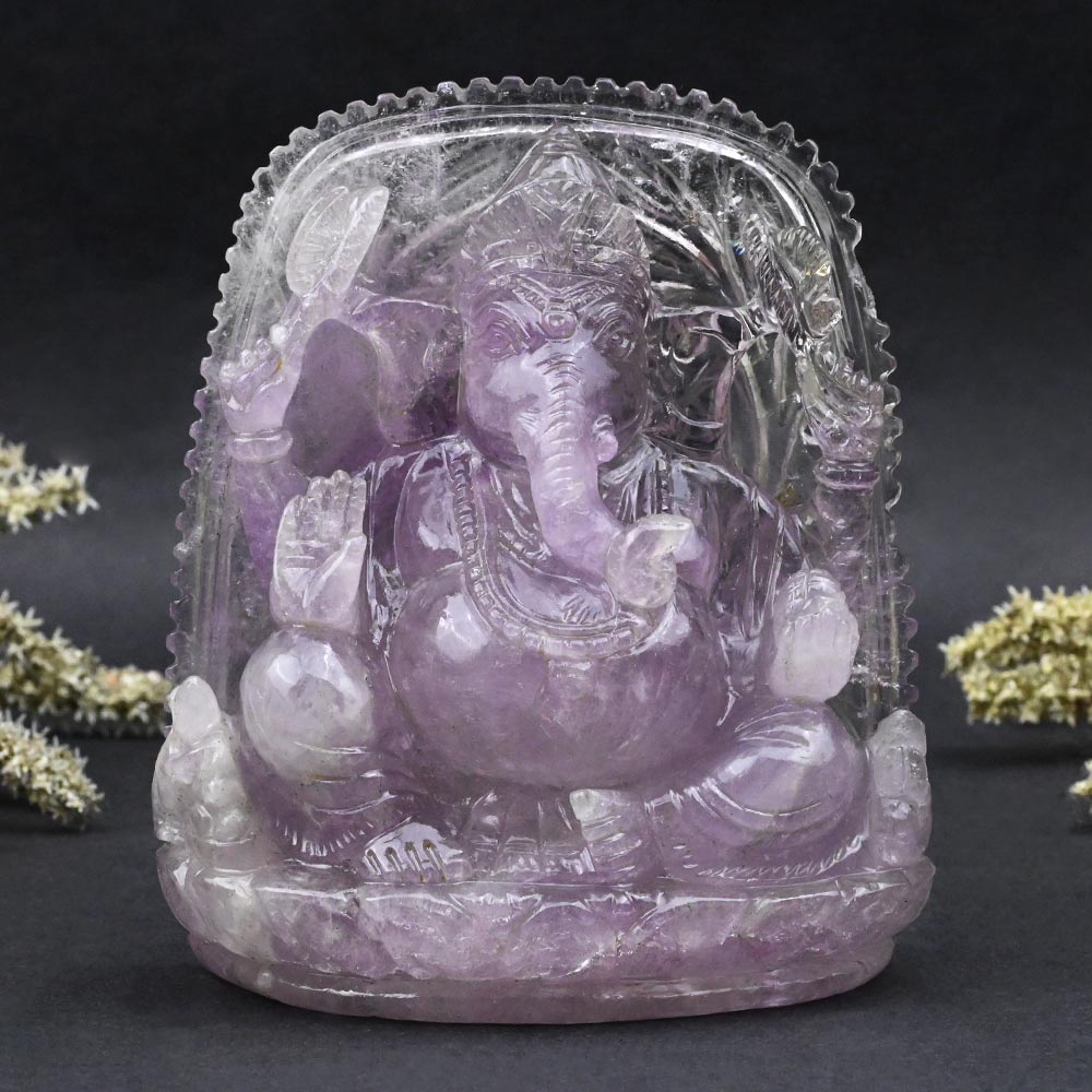 Amethyst Ganesh Idol - 778 gms