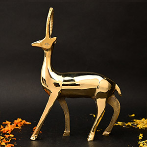 Brass Deer Idol