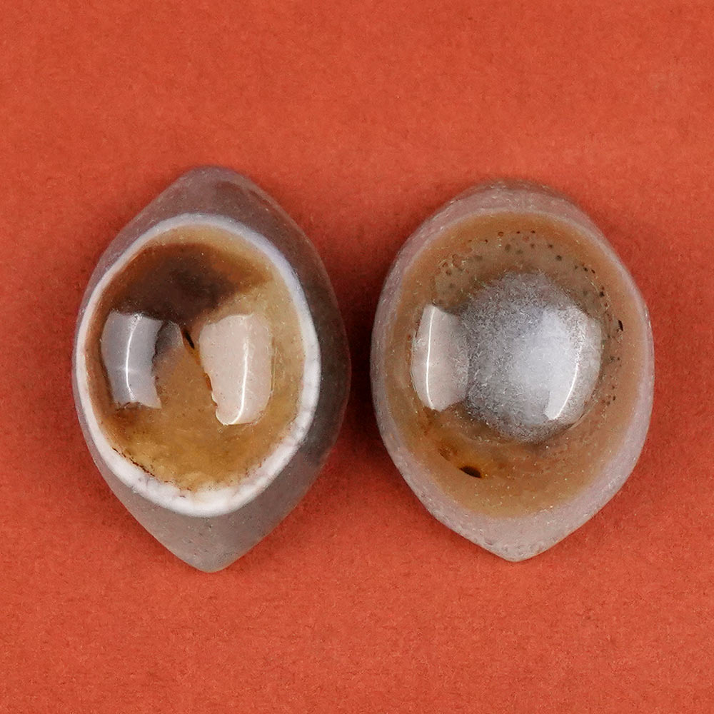 Natural Agate Eye (Set of 2) - XIII