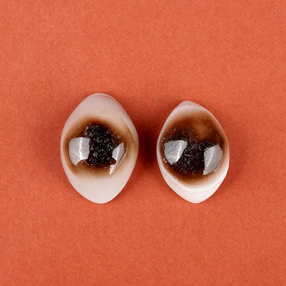 Natural Agate Eye (Set of 2) - XIV