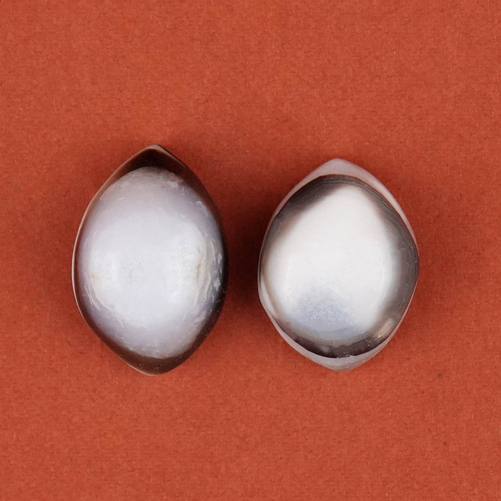 Natural Agate Eye (Set of 2) - XXVII
