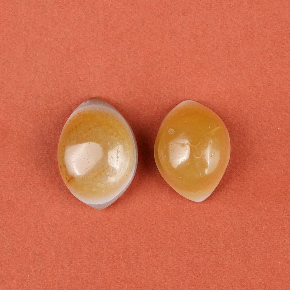 Natural Agate Eye (Set of 2) - XXXIV