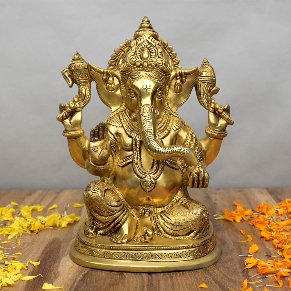 Shree Ganesh Brass Idol