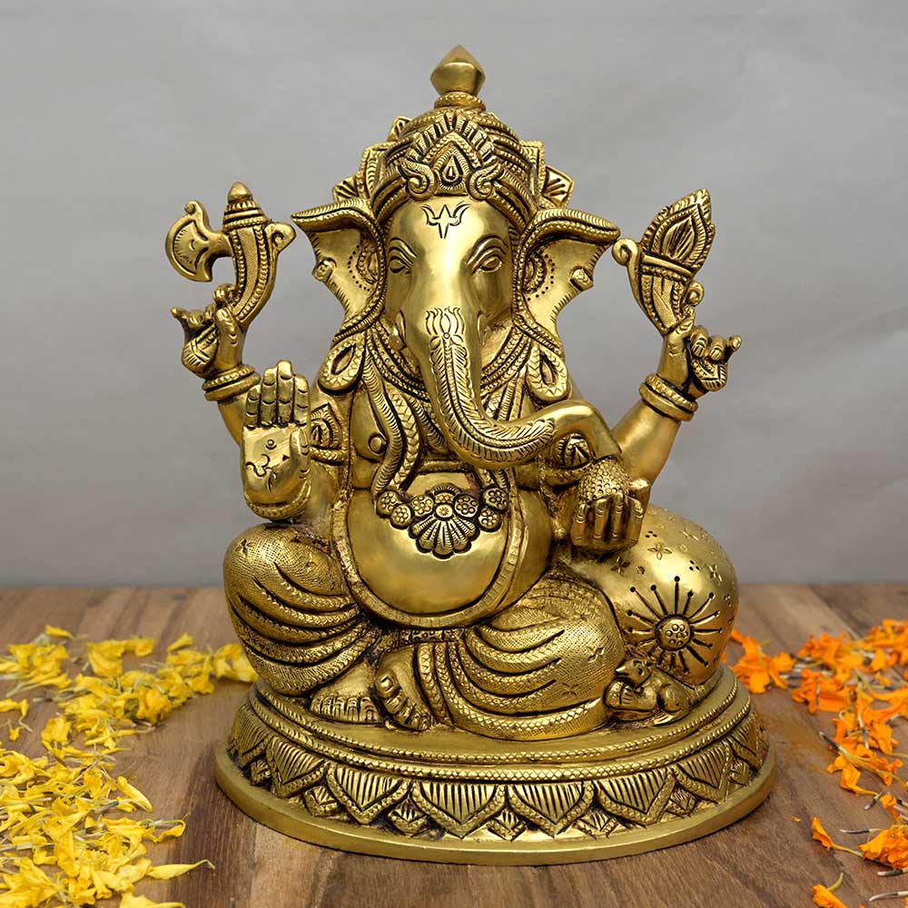 Lord Ganapathi Brass Idol
