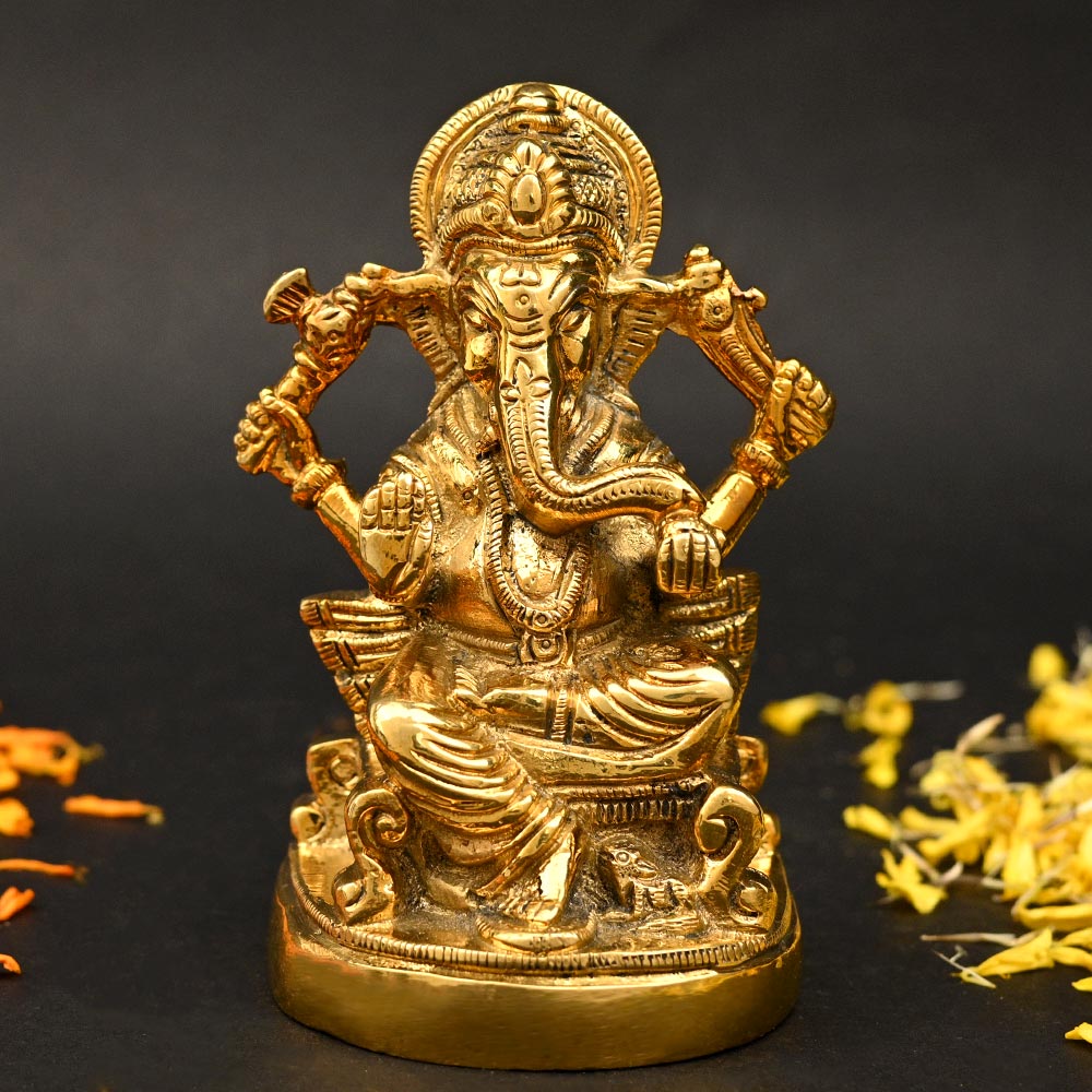 Brass Ganesh Murti