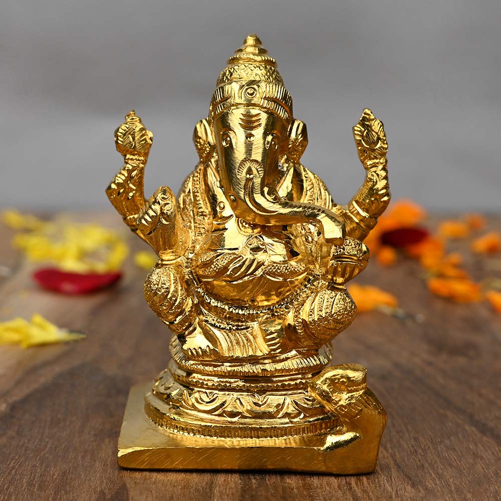 Lord Ganesh Punchdhatu Idol