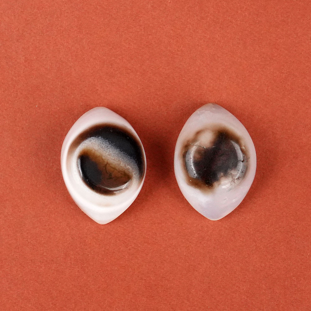 Natural Agate Eye (Set of 2) - XLVII