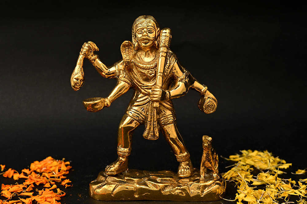 Kaal Bhairav Brass Statue