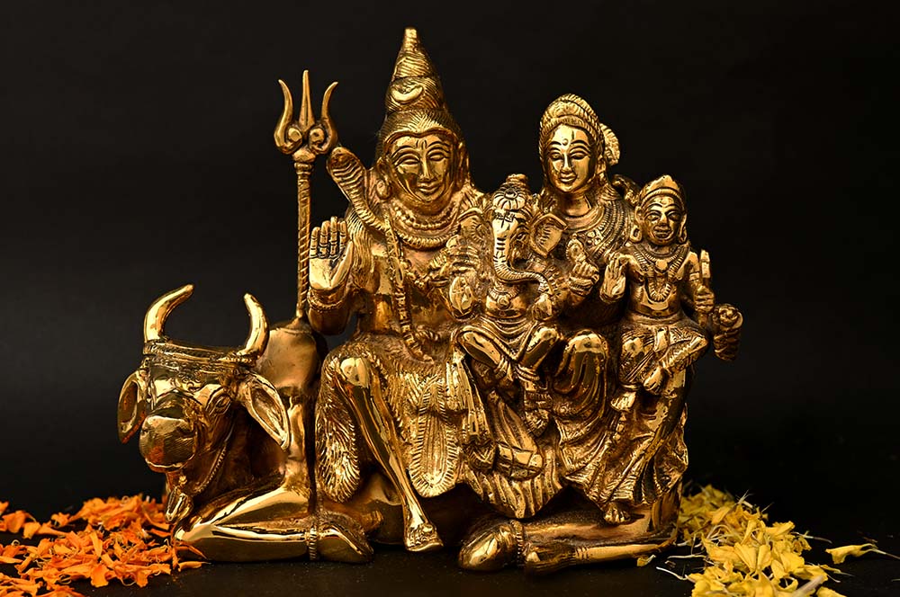 Shiv Parivar Brass Idol