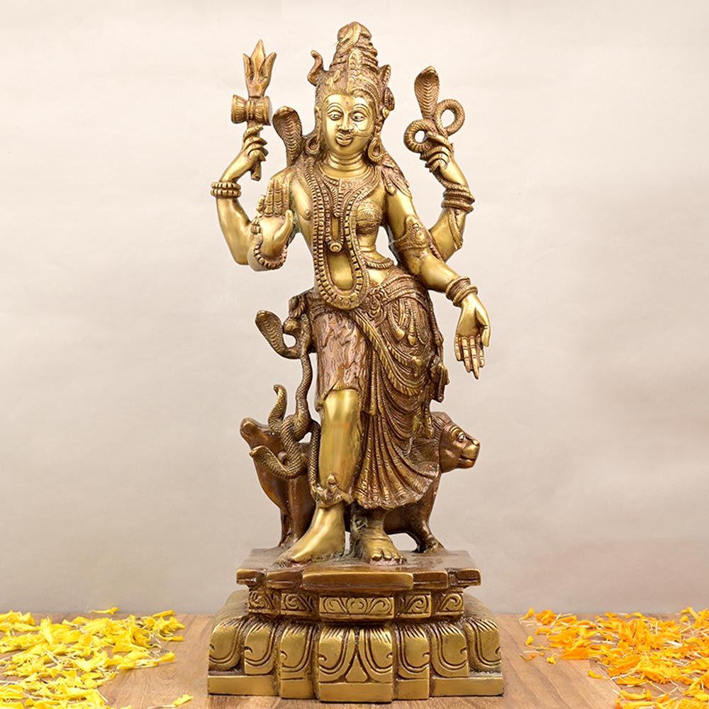 Ardhnareshwar Shiva Shakti Brass Idol