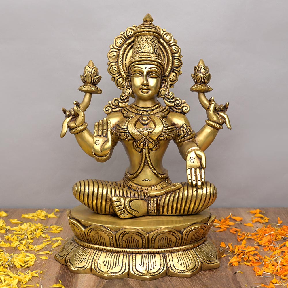 Laxmi Brass Statue