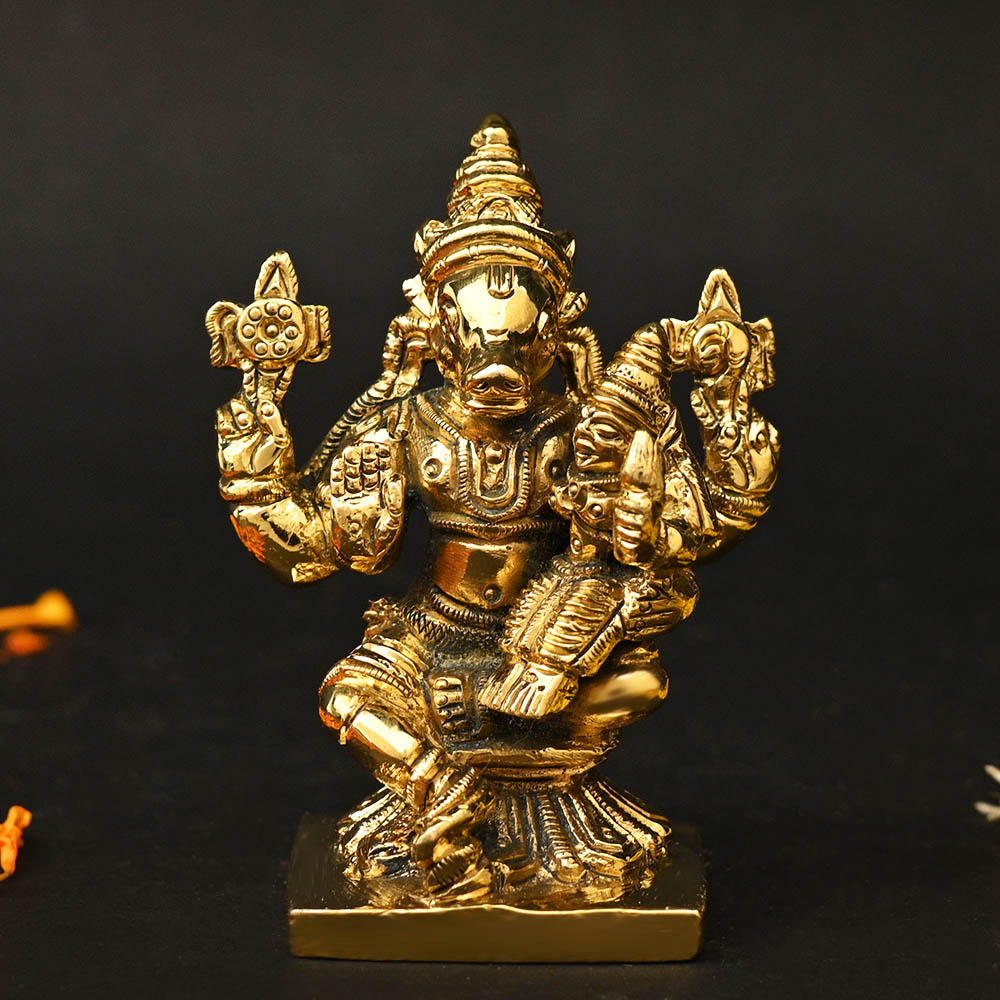 Lakshmi Hayagreeva Brass Idol