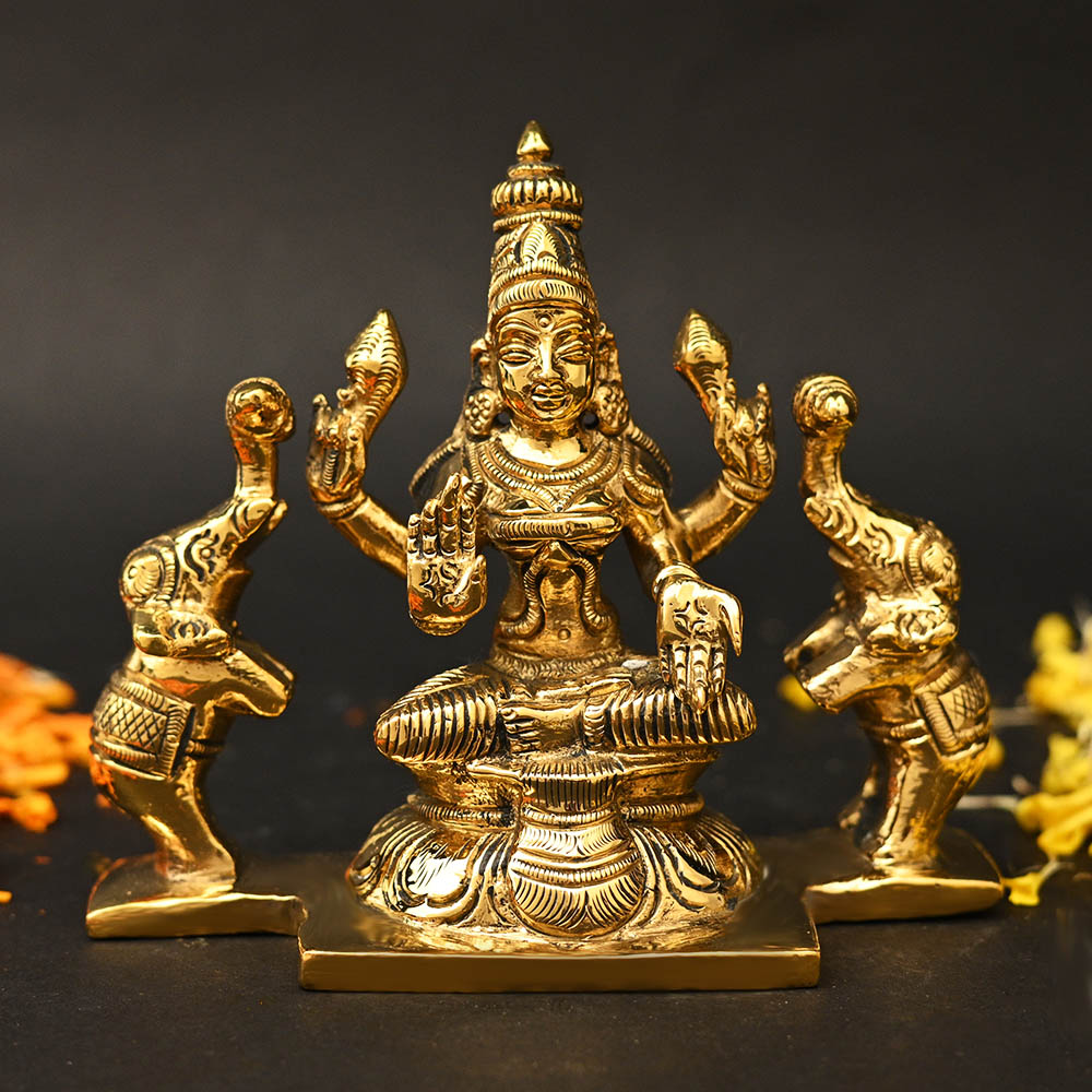 Gajalakshmi Brass Murti