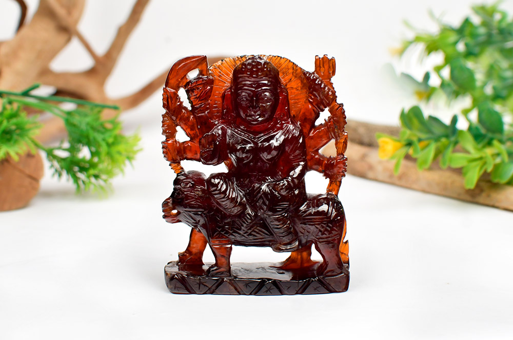Gomed Durga Idol - 910 Carats