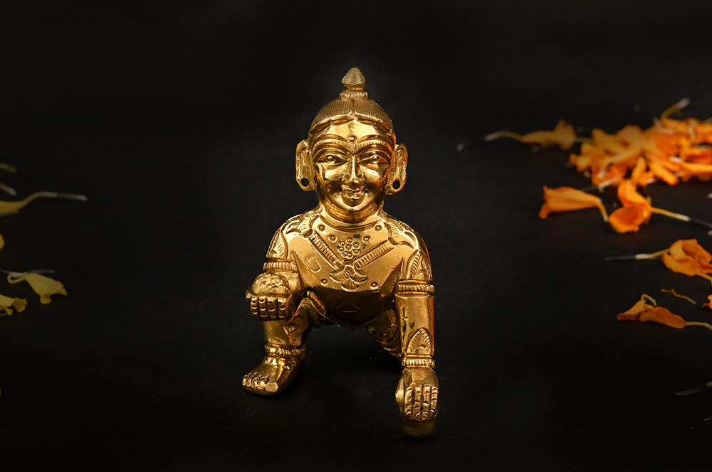 Laddu Gopal Brass Murti