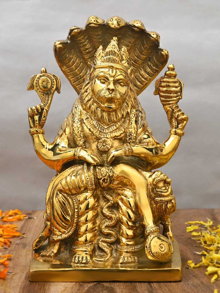 Narasimha Brass Idol