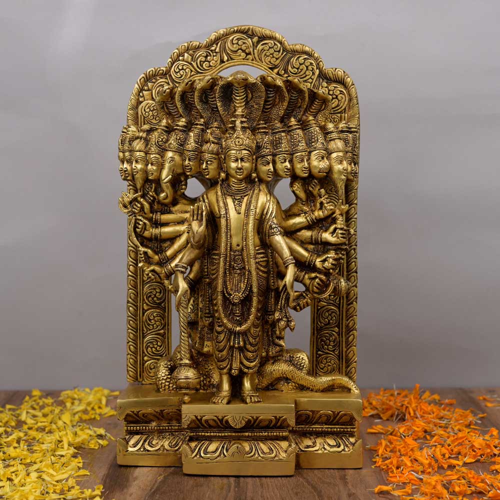 Vishnu Vishwaroop Brass Idol