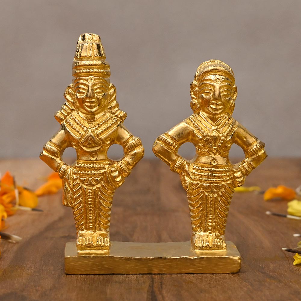 Vithoba Rakhumai Murti in Brass
