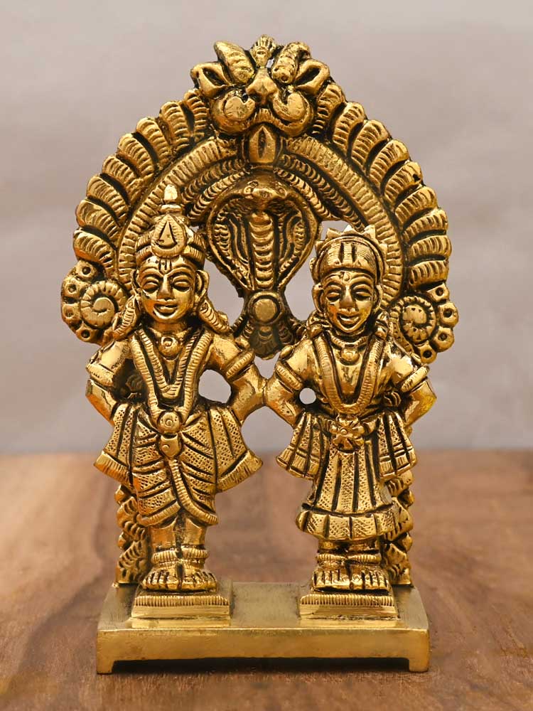 Vitthal Rukmini Brass Murti - II