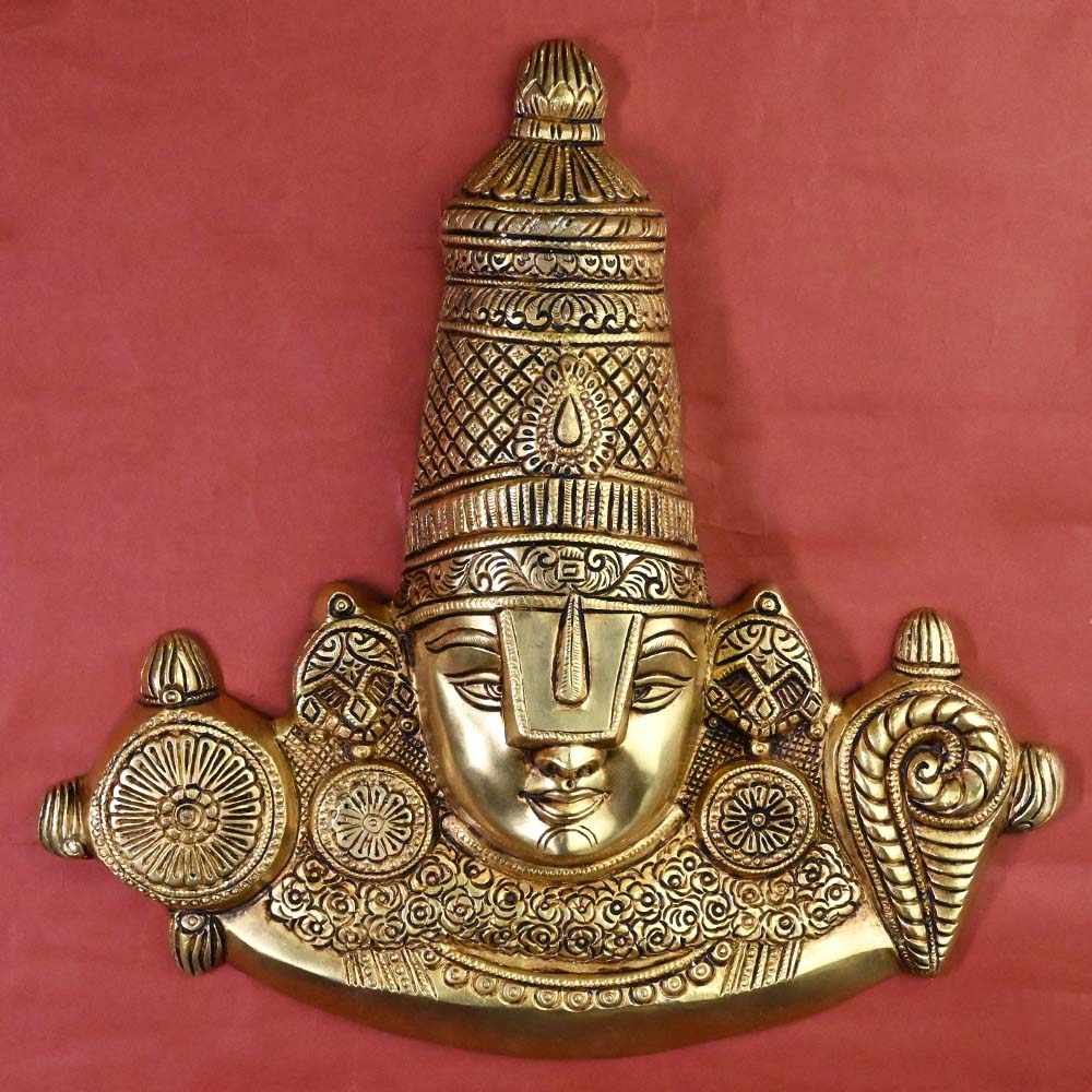 Tirupati Balaji Face in Brass