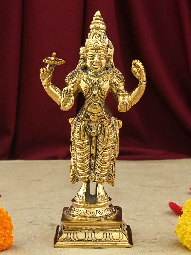 Bhagwan Dhanavantri Brass Murti