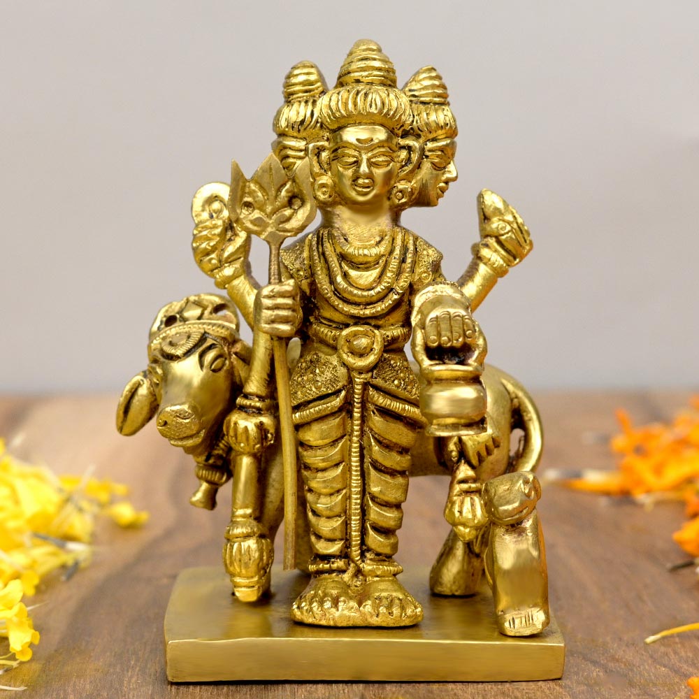 Lord Dattatreya Brass Idol