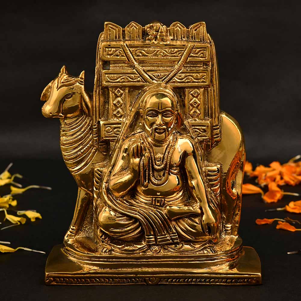 Raghvendra Swami Brass Idol