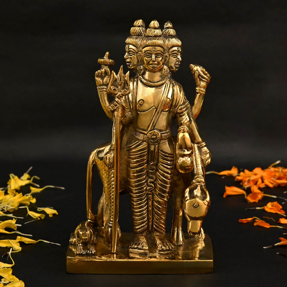 Lord Dattatreya Brass Murti