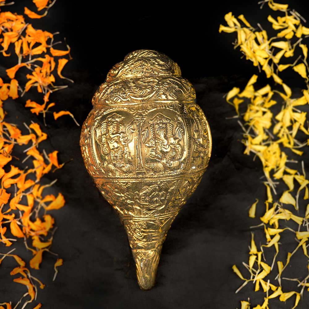 Brass Ganesha Shankh