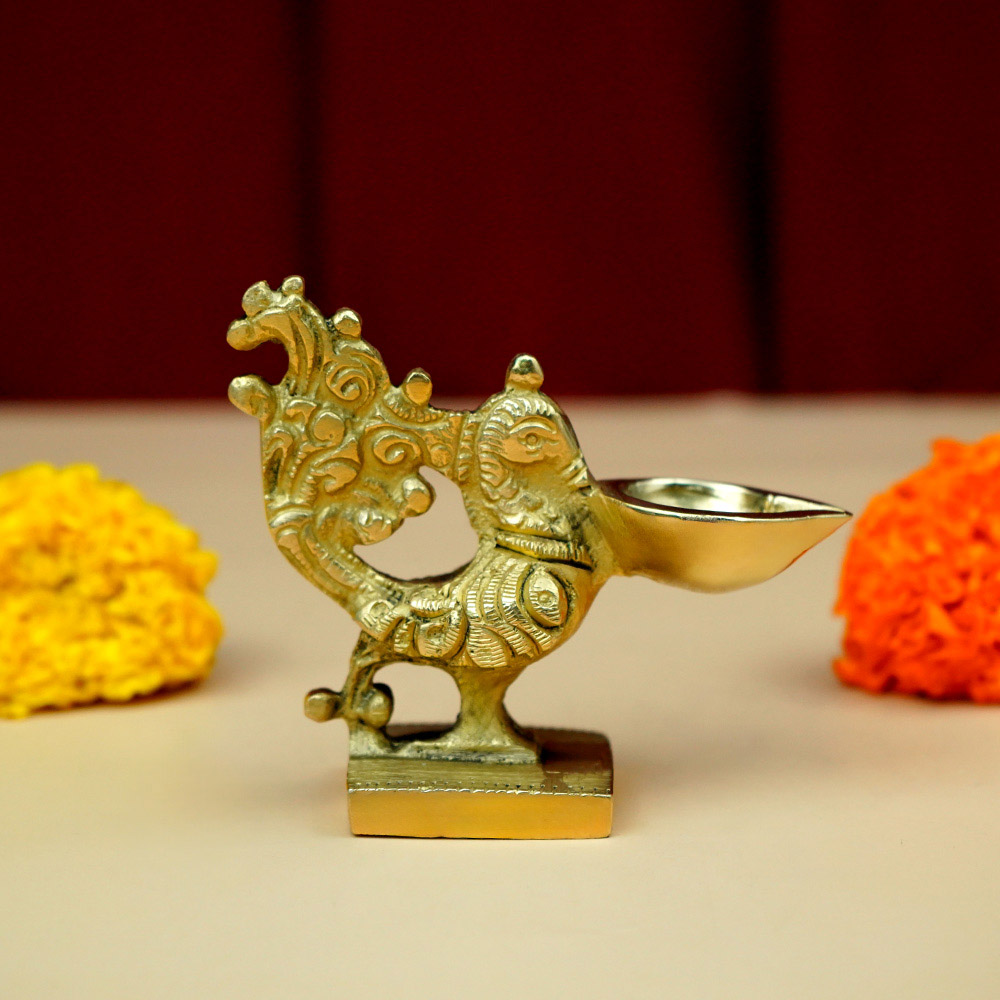 Peacock Mini Diya