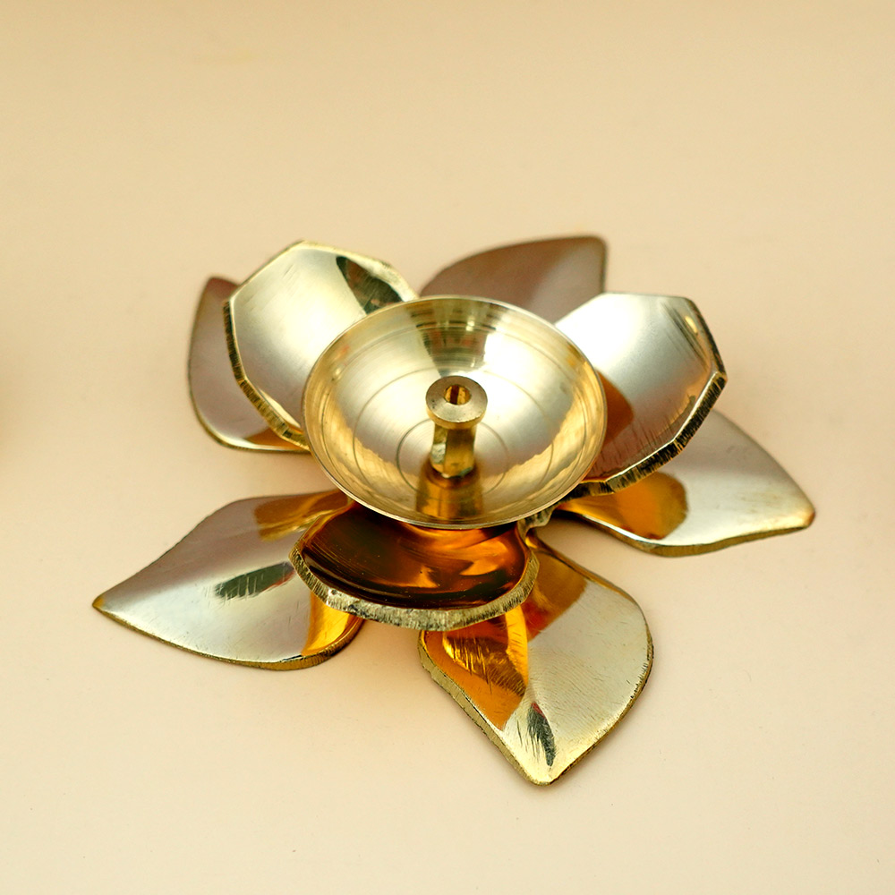 Brass Brahm Kamal Diya