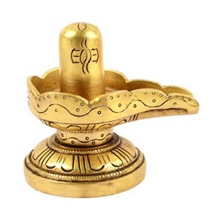 Brass Designer Shivling Design III