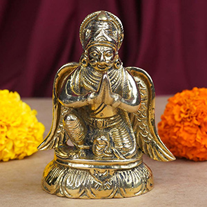 Lord Garuda Vishnu Vahan Brass Idol