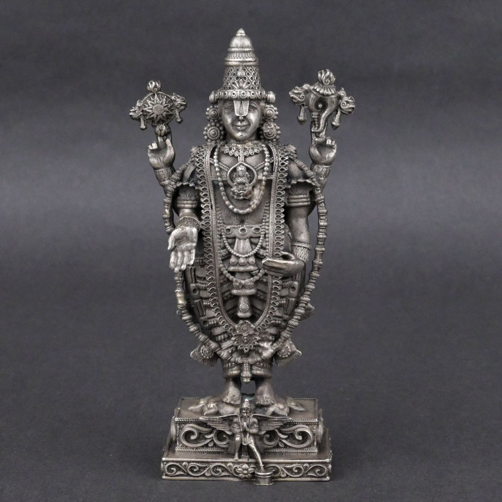 Tirupati Balaji Venkateshwara 925 Sterling Silver Idol
