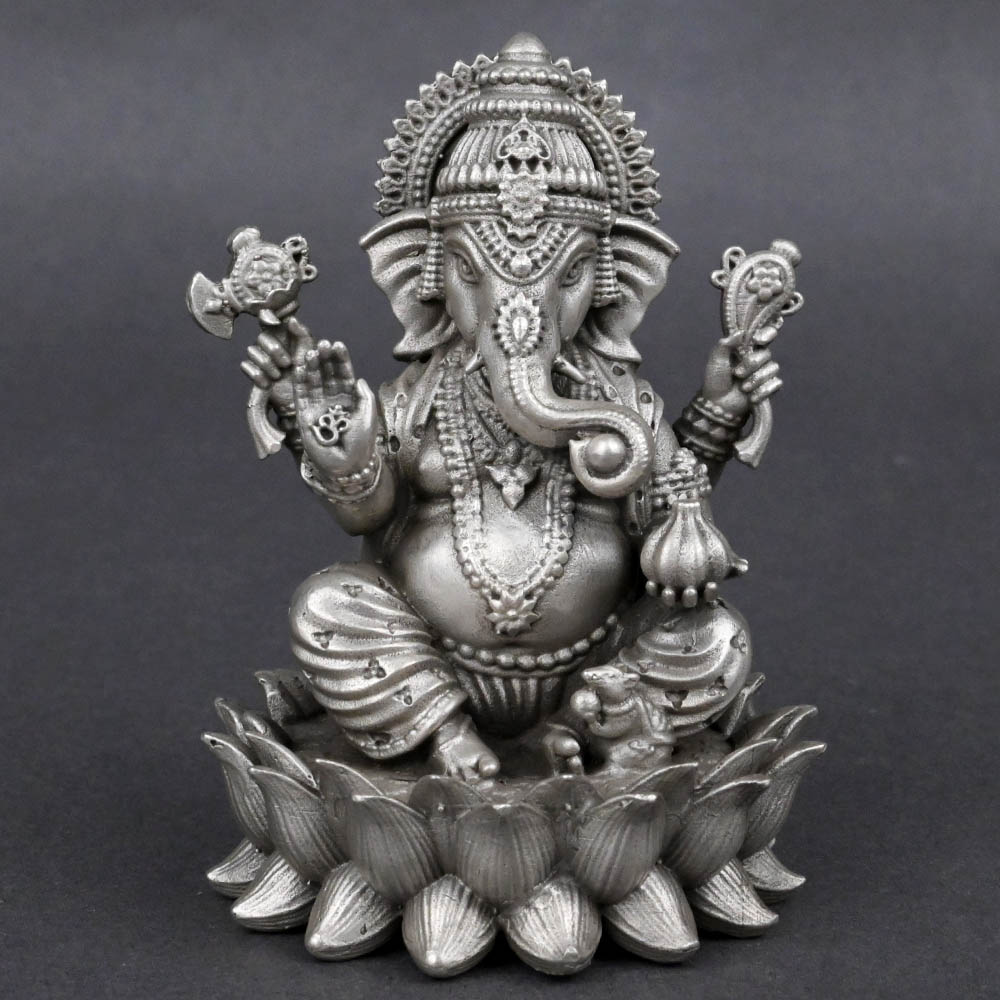 Kamal Ganpati 925 Sterling Silver Idol