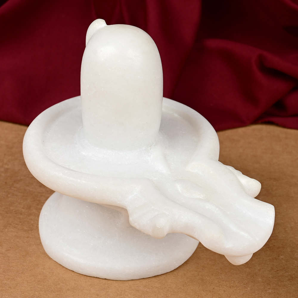 Buy Makrana Marble Shivaling from Rudra Centre (Rudraksha Ratna) at reasonable prices.