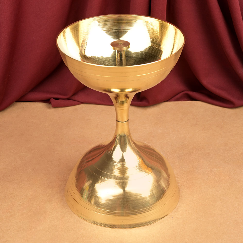 Buy Brass Akhand Jyoti Diya Oil Lamp from Rudra Centre (Rudraksha Ratna) at reasonable prices.
