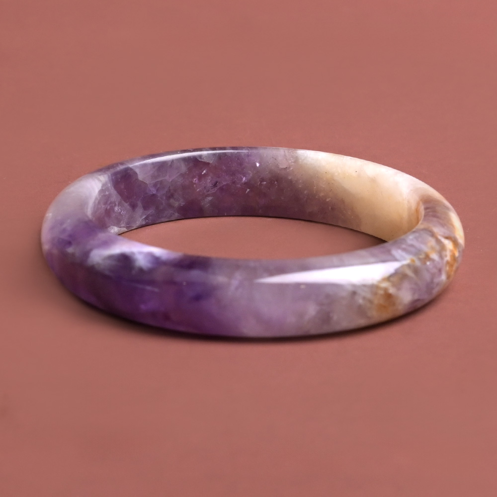 Natural Amethyst Bangle